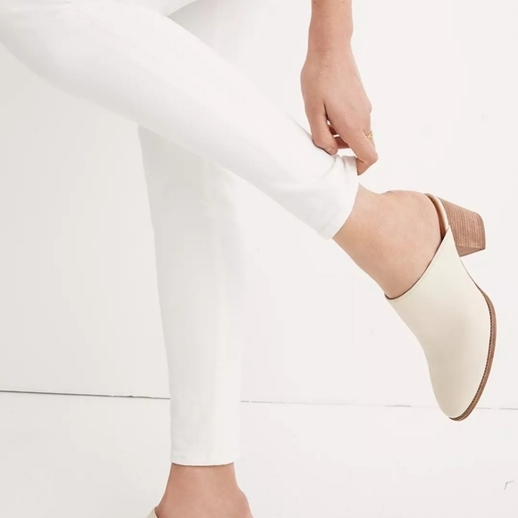 Madewell 9" Mid-Rise Skinny Jeans in Pure White size 26 - Picture 4 of 11